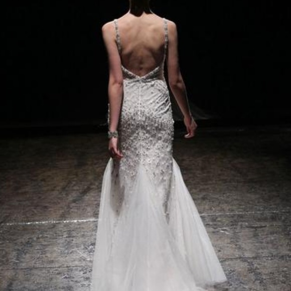 Lazaro 3405 wedding gown size 10 - Picture 2 of 6